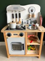 Houten speelkeuken Jouéco met accessoires, Ophalen, Gebruikt, Meubelstuk of Keukentje