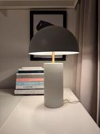 Witte Paddestoel Lamp met Messing, Ophalen, Zo goed als nieuw, Metaal, Minder dan 50 cm