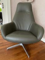 Leren Pode draaifauteuil Spot Two donker olijf groen, Huis en Inrichting, Fauteuils, Ophalen, Design, Zo goed als nieuw, 50 tot 75 cm