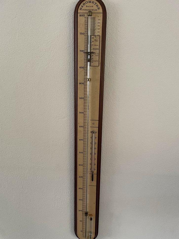 Antieke Kwikbarometer Torricelli, Antiek en Kunst, Antiek | Gereedschap en Instrumenten, Ophalen