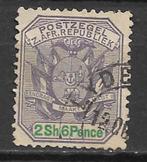 Transvaal 1896 Wagon huifkar hoogste waarde, Postzegels en Munten, Postzegels | Afrika, Verzenden, Zuid-Afrika, Gestempeld