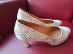 Pumps, leer, in slangenoptiek, mt 39, Ophalen, Pumps, Beige, Toscanini