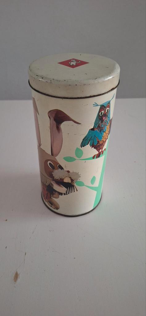 Vintage Bolletje Beschuitblik - Fabeltjeskrant 1969, Antiek en Kunst, Antiek | Keukenbenodigdheden, Ophalen of Verzenden