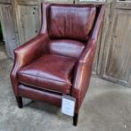 Fauteuil Picasso in kastanje bruin rundleer., Huis en Inrichting, Fauteuils, Ophalen, Nieuw, 50 tot 75 cm, Leer