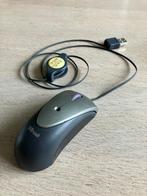 Trust mini muis voor laptop, met uittrekbaar snoeren hoesje, Bedraad, Ophalen of Verzenden, Trust, Zo goed als nieuw