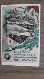 Oude ansichtkaart kerst 1945, 1940 tot 1960, Zeeland, Gelopen, Ophalen