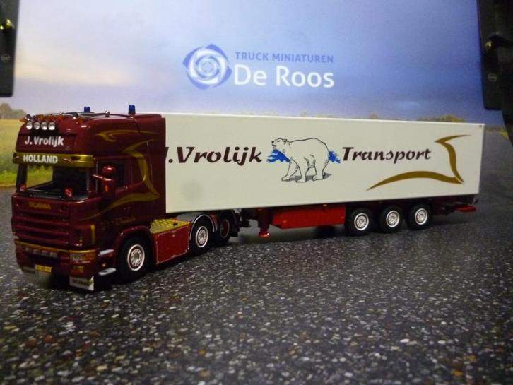 WSI Scania R4 Jeroen Vrolijk met certificaat, Hobby en Vrije tijd, Modelauto's | 1:50, Nieuw, Bus of Vrachtwagen, Wsi, Ophalen of Verzenden