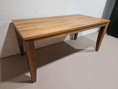 Index massieve eettafel uitschuifbaar, Huis en Inrichting, Tafels | Eettafels, Gebruikt, 50 tot 100 cm, 150 tot 200 cm, Vijf personen of meer
