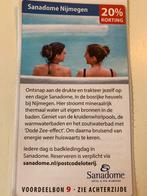 Sanadome 20% korting voor maximaal 4 personen, Tickets en Kaartjes, Kortingen en Cadeaubonnen, Drie personen of meer, Kortingsbon