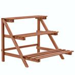 Plantenstandaard plantentrap 3-laags cederhout GRATIS BZRGD!, Tuin en Terras, Bloembakken en Plantenbakken, Verzenden, Minder dan 60 cm