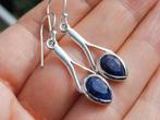 Vanoli 925 zilveren oorbellen met ruwe saffier, Daiva1973@hotmail.com, Hangers, Vanoli, Blauw