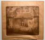 Litho “Chinees buurtje Batavia”, Antiek en Kunst, Kunst | Schilderijen | Abstract, Verzenden