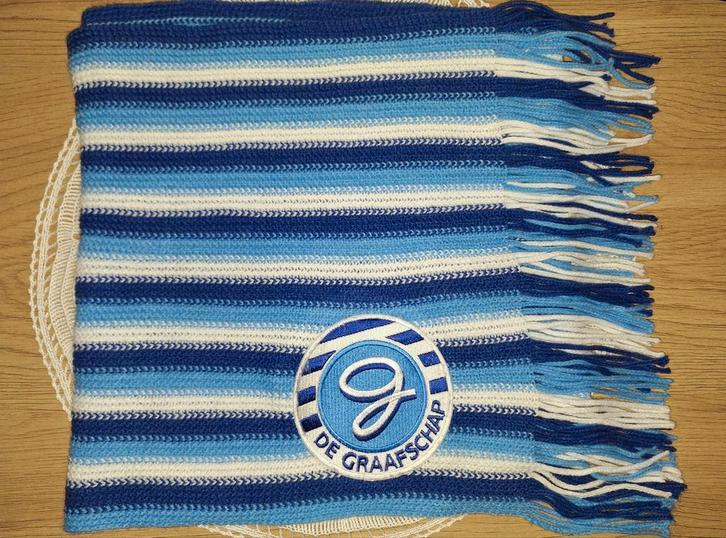 Sjieke gebreide sjaal van De Graafschap, Verzamelen, Sportartikelen en Voetbal, Ophalen of Verzenden