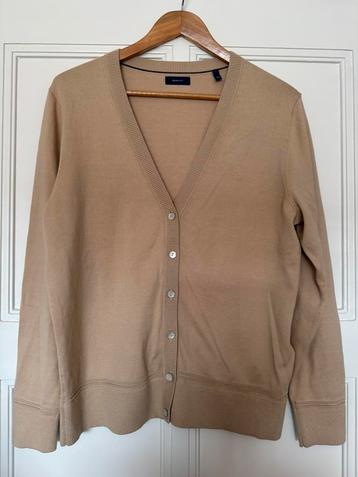 Gant vest camel - 100% katoen -maat l beschikbaar voor biedingen
