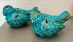 Turquoise Vogelbeeldjes - Set van 2, Verzamelen, Beelden en Beeldjes, Ophalen of Verzenden, Zo goed als nieuw, Dier