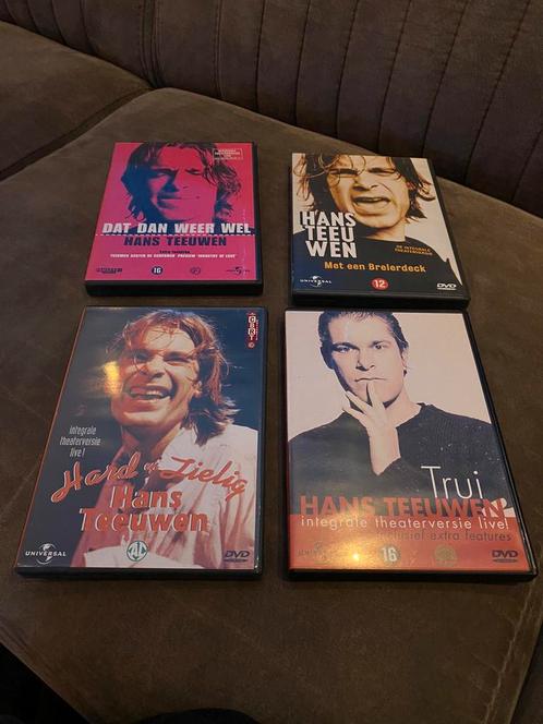 4 dvd’s Hans Teeuwen, Cd's en Dvd's, Dvd's | Cabaret en Sketches, Zo goed als nieuw, Stand-up of Theatershow, Alle leeftijden