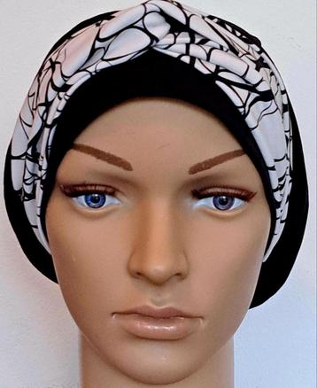 Chemo/haarverlies tricot muts met sjaal no 21 A.  beschikbaar voor biedingen