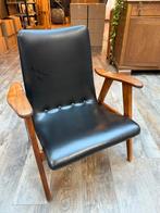 Louis van Teeffelen Fauteuil Jaren 60, Huis en Inrichting, Stoelen, Ophalen, Gebruikt, Zwart, Eén