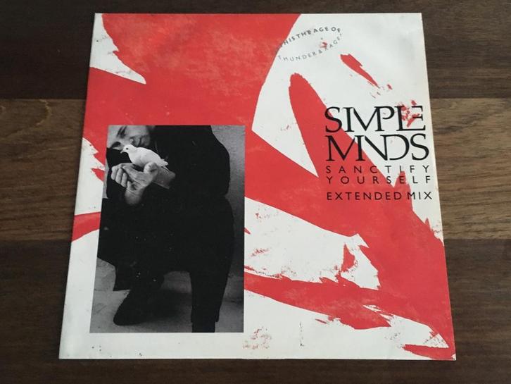Vinyl Maxisingle Simple Minds Sanctify Yourself UK Corbijn, Cd's en Dvd's, Vinyl | Pop, Gebruikt, 1980 tot 2000, 12 inch, Ophalen of Verzenden