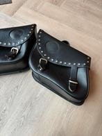 Suzuki Zadeltassen - Zwart Leer, Motoren, Ophalen of Verzenden, Gebruikt