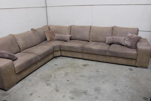 Beige Hoekbank – Comfortabel & Stijlvol - GEREINIGD!!!, Huis en Inrichting, Banken | Bankstellen, Gebruikt, Hoekbank, Vierpersoons of meer