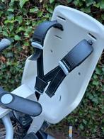 Bobike Maxi Exclusive Fietsstoeltje Voorop met windscherm, Ophalen, Bobike voorzitje, Gebruikt, Voetsteuntjes