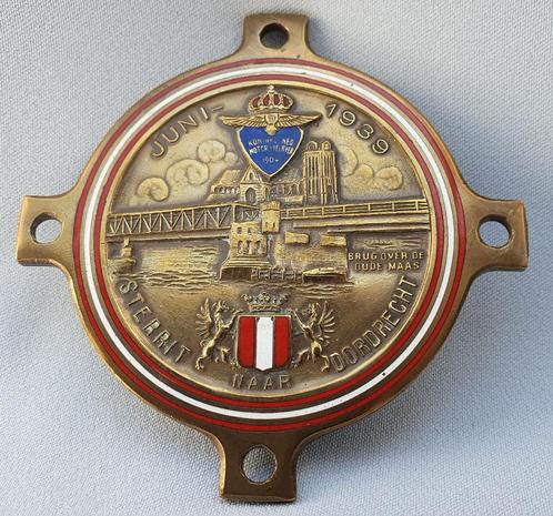 Plaquette KNMV - 1939, Verzamelen, Automerken, Motoren en Formule 1, Zo goed als nieuw, Motoren, Ophalen of Verzenden