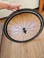 Racefietswiel Aluminium Velgrem Compleet met band, Wiel, Gebruikt, Racefiets, Ophalen of Verzenden