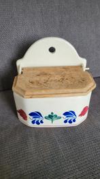 Boerenbont Zoutbakje Aardewerk, Ophalen of Verzenden, Gebruikt