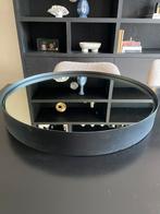 Grote ronde spiegel met zwarte rand, Ophalen, Rond, Zo goed als nieuw, Minder dan 100 cm