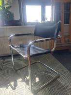 4x Cantilever Stoelen - Mart Stam/Marcel Breuer Stijl, Huis en Inrichting, Stoelen, Ophalen, Gebruikt, Zwart, Metaal