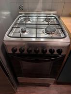Indesit gasfornuis 4 pitten met oven, Witgoed en Apparatuur, Fornuizen, Gebruikt, Energieklasse A of zuiniger, Gas, 85 tot 90 cm