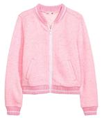 H&M sweatvest vest bomber jas roze gemeleerd maat 158-164, Meisje, H&M, Nieuw, Ophalen of Verzenden