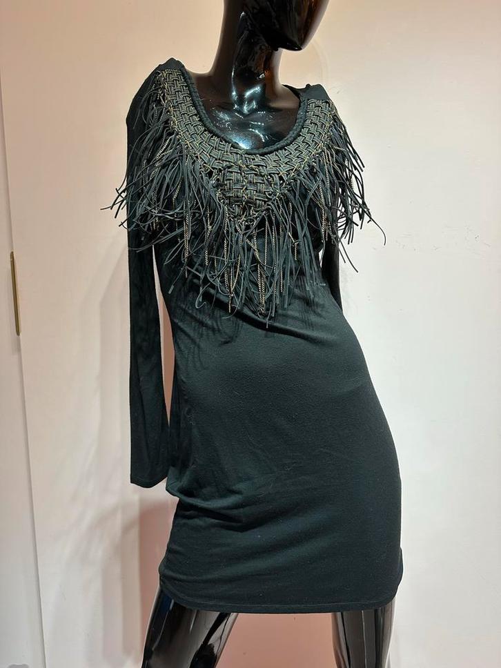 Warehouse jurkje - Maat 38, Kleding | Dames, T-shirts, Gedragen, Maat 38/40 (M), Zwart, Lange mouw, Verzenden