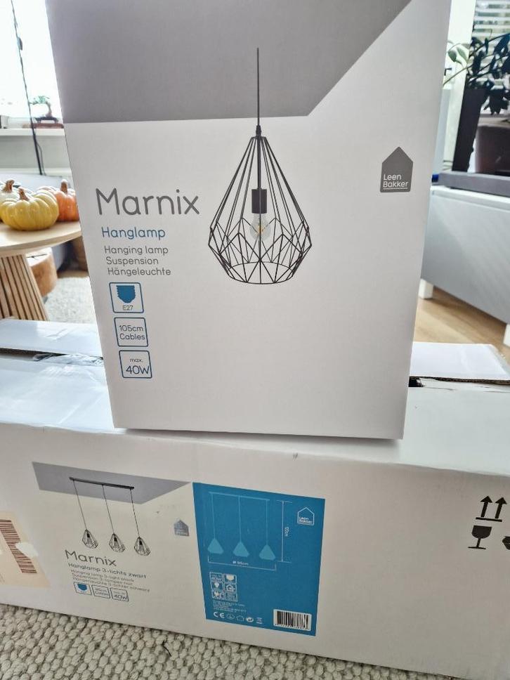 Twee industriële zwart metalen hanglampen set, Huis en Inrichting, Lampen | Hanglampen, Zo goed als nieuw, 75 cm of meer, Metaal