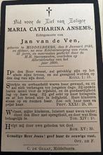 Maria Catharina Ansems 1823 Middelbeers, Verzamelen, Bidprentjes en Rouwkaarten, Verzenden