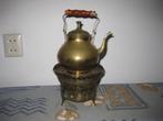 Antiek geel koper theelichtje / theepot ., Antiek en Kunst, Antiek | Koper en Brons, Ophalen of Verzenden, Koper