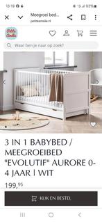 Ledikant/kinderbed meegroei 0-4 jaar, Ophalen, 70 tot 85 cm, Zo goed als nieuw, Minder dan 140 cm