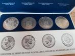 Set de grootste zilveren munten van Willem 2 tot juliana, Postzegels en Munten, Ophalen of Verzenden, Koningin Juliana, 2½ gulden