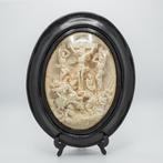 Meerschuin relief, pijpaarde 19e eeuw, Antiek en Kunst, Ophalen of Verzenden