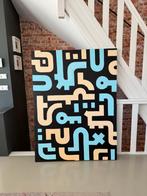 Kunstwerk ‘Bits and Pieces’ 120x160cm, Ophalen of Verzenden