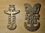 Colombia vintage massief messing plaquette, Ophalen of Verzenden