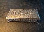 Zilveren Sigarendoosje - 18x10 cm, Antiek en Kunst, Ophalen of Verzenden, Zilver
