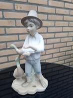 Lladro Jongen met Eenden Beeld, Antiek en Kunst
