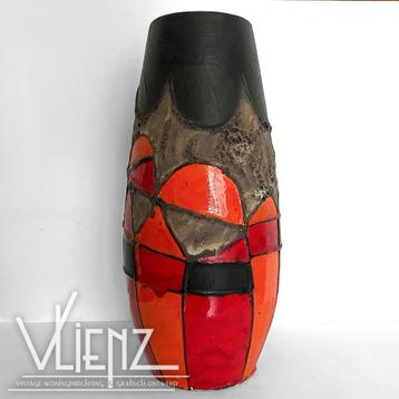 Vintage Scheurich West-Germany vaas, vase keramiek 529-38 beschikbaar voor biedingen