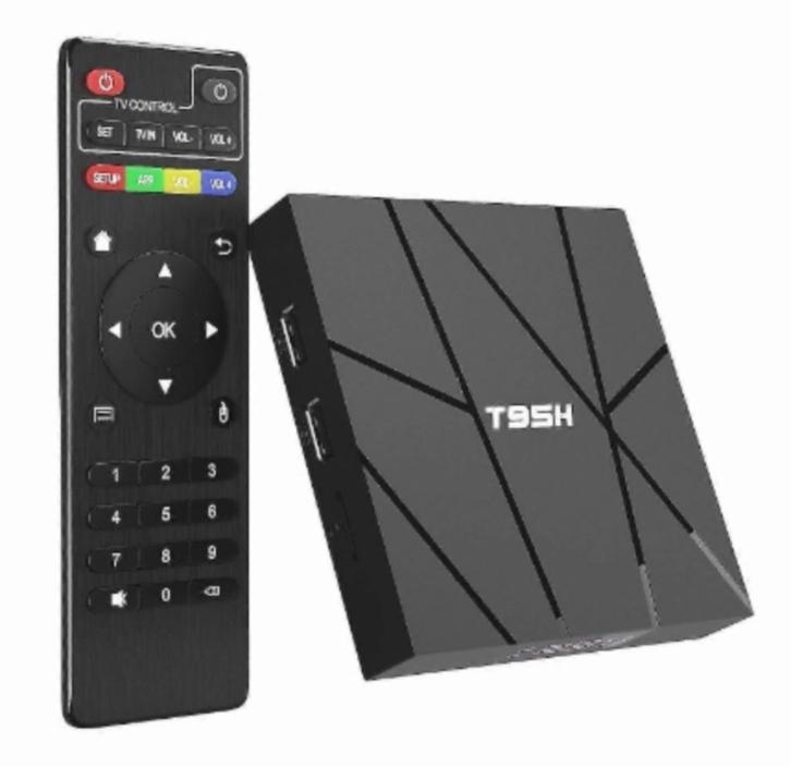 Android TV Box 1GB RAM 8GB ROM T95H, 64-bit Quad-core, Audio, Tv en Foto, Mediaspelers, Zo goed als nieuw, Minder dan 500 GB, HDMI