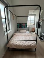 Hemelbed incl. matras, Huis en Inrichting, Ophalen, Gebruikt, Zwart, 140 cm