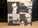 Scarface canvas 78x78cm godfather, Ophalen of Verzenden, Zo goed als nieuw, Schilderij, 75 cm of meer