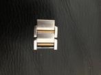 2 schakels catier Tank Francaise 2301 staal/goud, Sieraden, Tassen en Uiterlijk, Horloges | Dames, Overige merken, Gebruikt, Staal