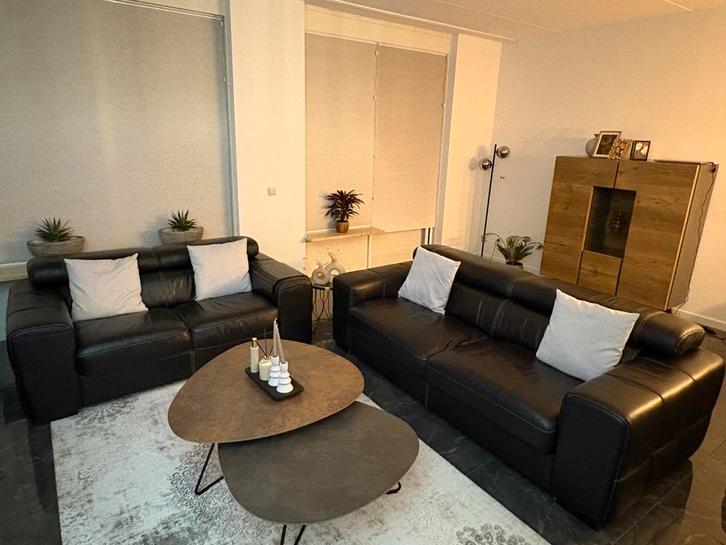 Zitbank 2 -2,5 echt leer, Huis en Inrichting, Banken | Bankstellen, Ophalen of Verzenden